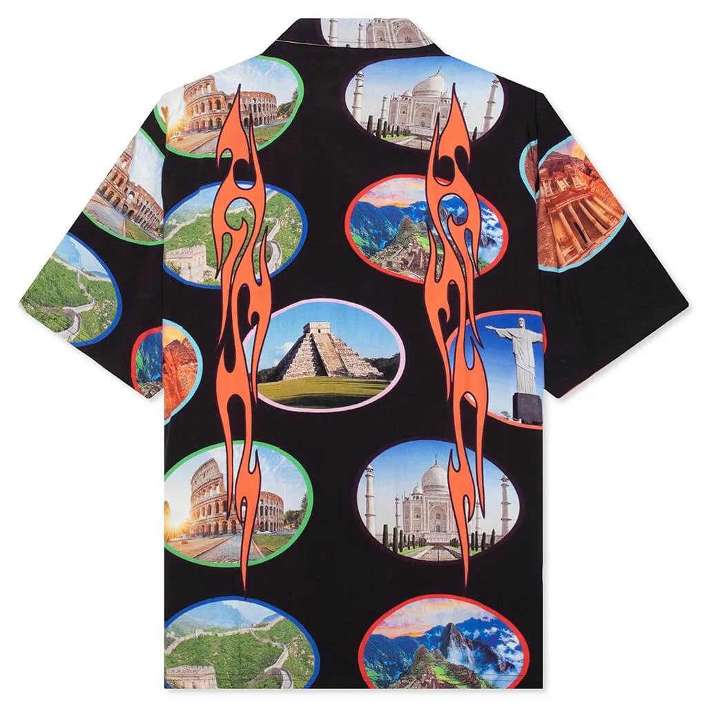 7 Wonder Camp Shirt - Black