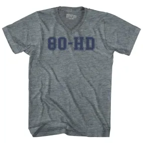 80-HD Adult Tri-Blend V-neck T-shirt