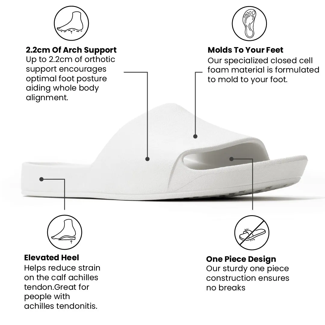 Arch Support Slides - Classic - White