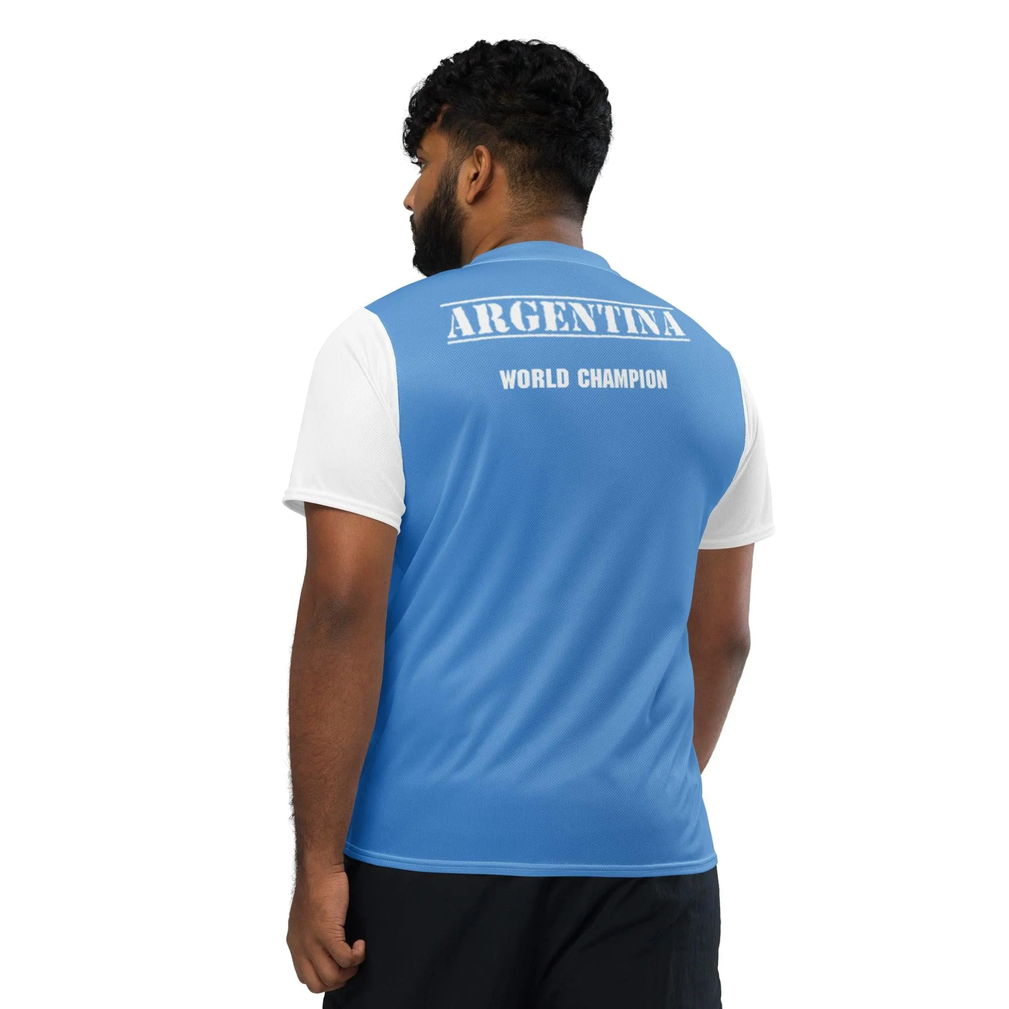 Argentina World Champion 2022 Recycled Polyester Unisex Sports Jersey