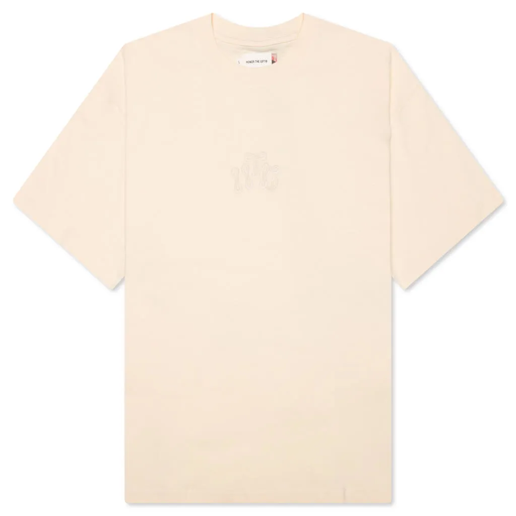 B-Summer HTG Embroidery Logo S/S Tee - Bone