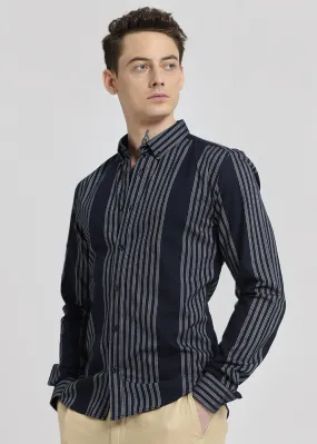 Blue Stripe Cotton Shirt