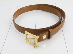 BVLGARI Leather Belt in cognac