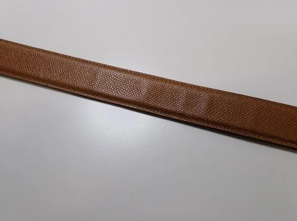 BVLGARI Leather Belt in cognac