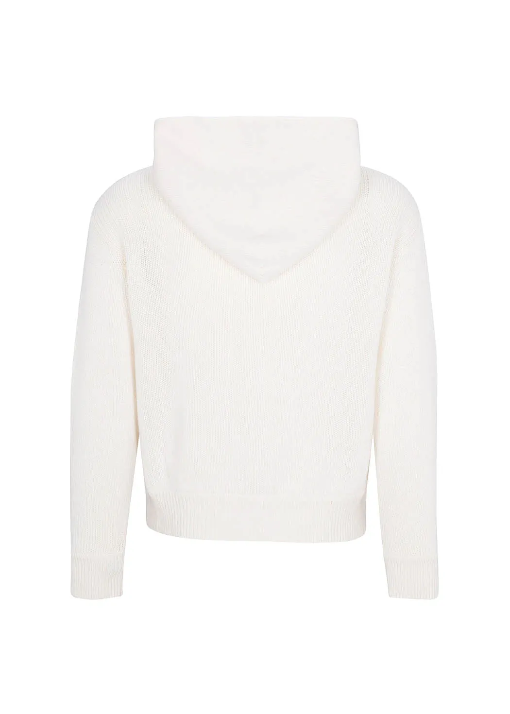 Cable Knit Cashmere Crop Hoodie