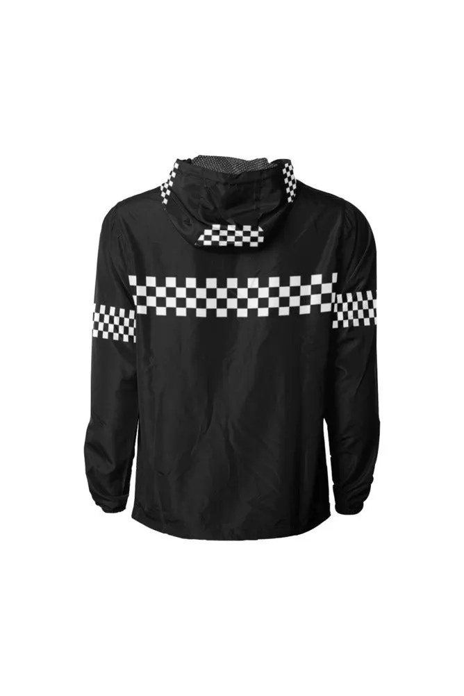 Checker Flag "Go" All Over Print Windbreaker for Men