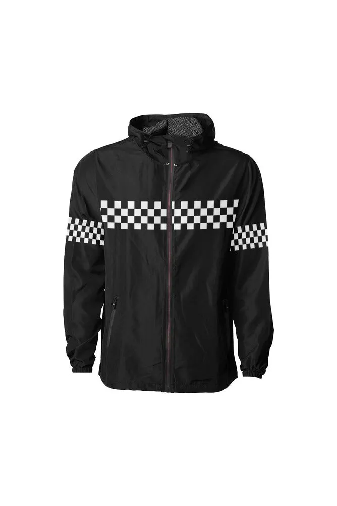 Checker Flag "Go" All Over Print Windbreaker for Men