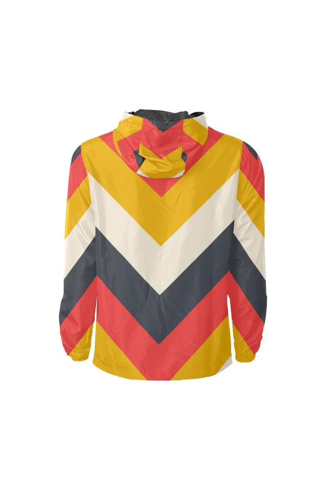 Chevron All Over Print Windbreaker for Men