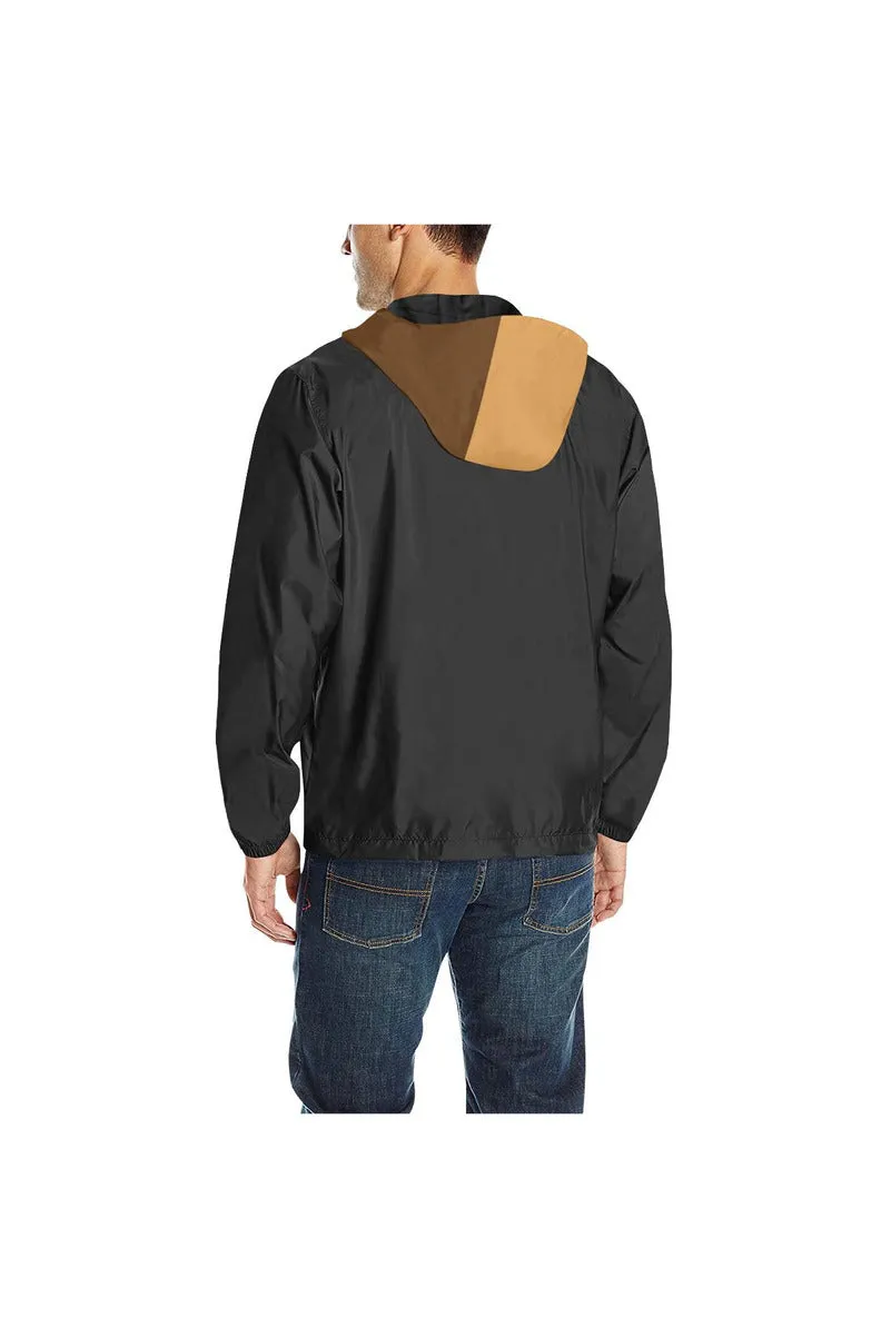 Chocolate Charm Quilted Windbreaker for Men (Model H35)