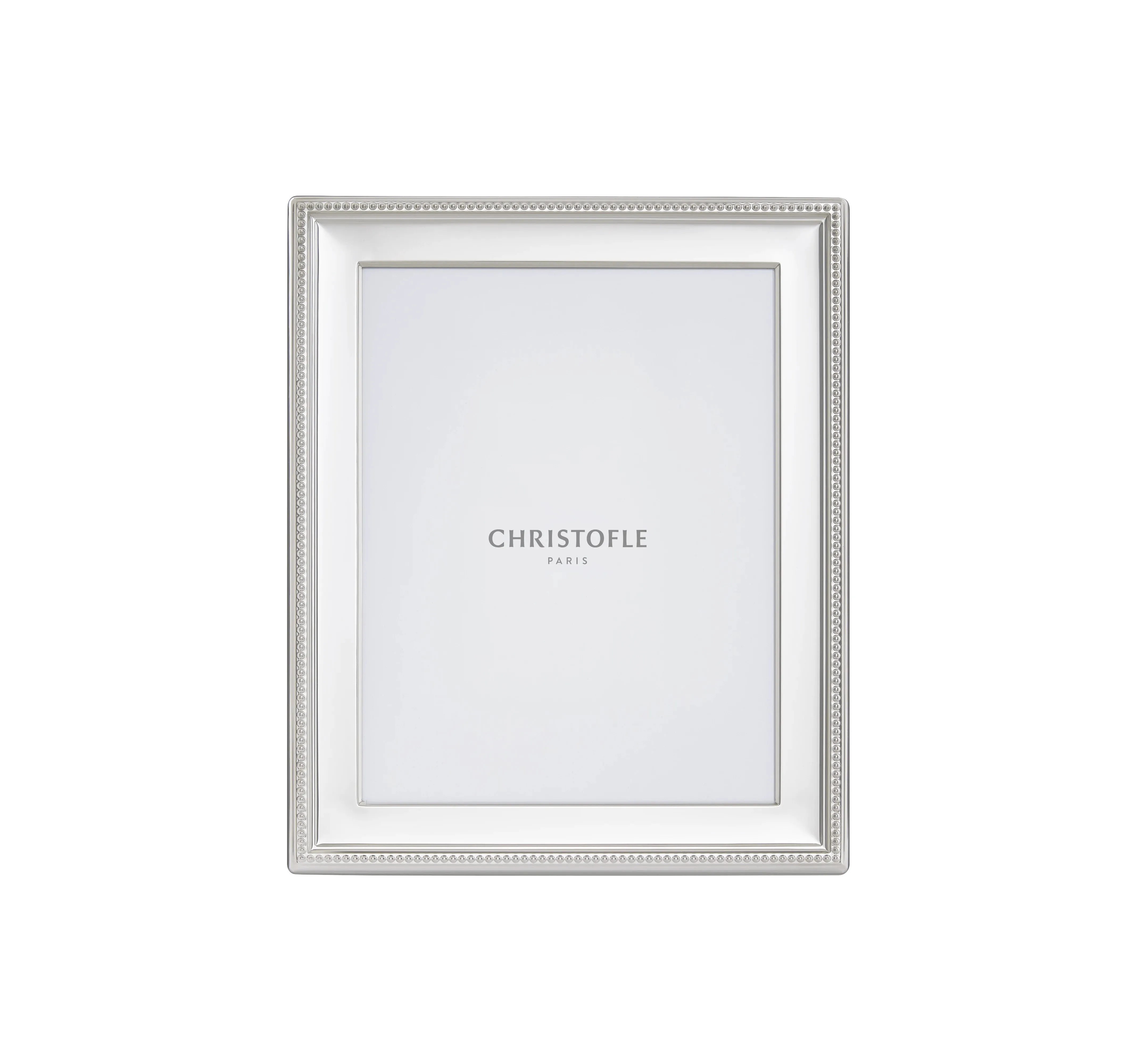 Christofle Paris - Perles - Silver Plated Picture Frame 7 x 9