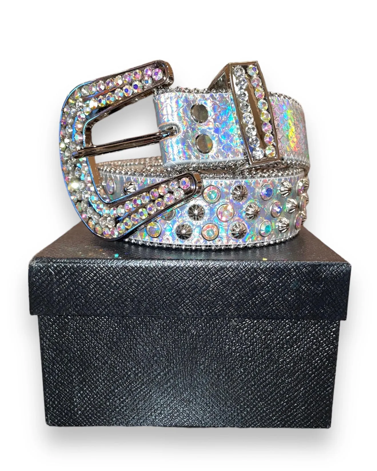 Chromatic Rhinestone Belt