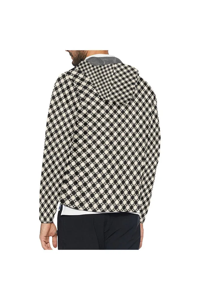 Circle in Square All Over Print Windbreaker for Men