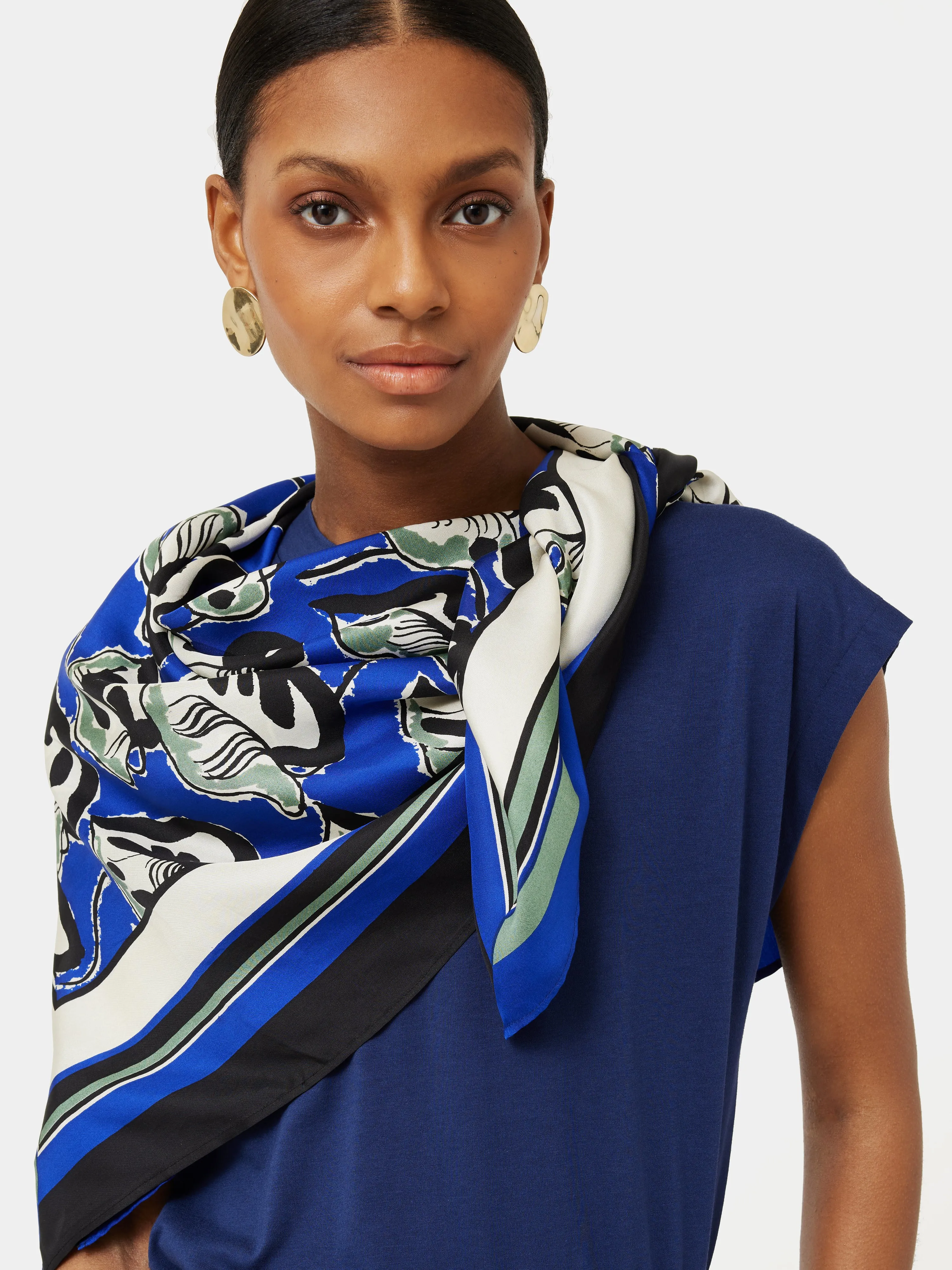 Collagerie Arthouse Silk Twill Square | Blue