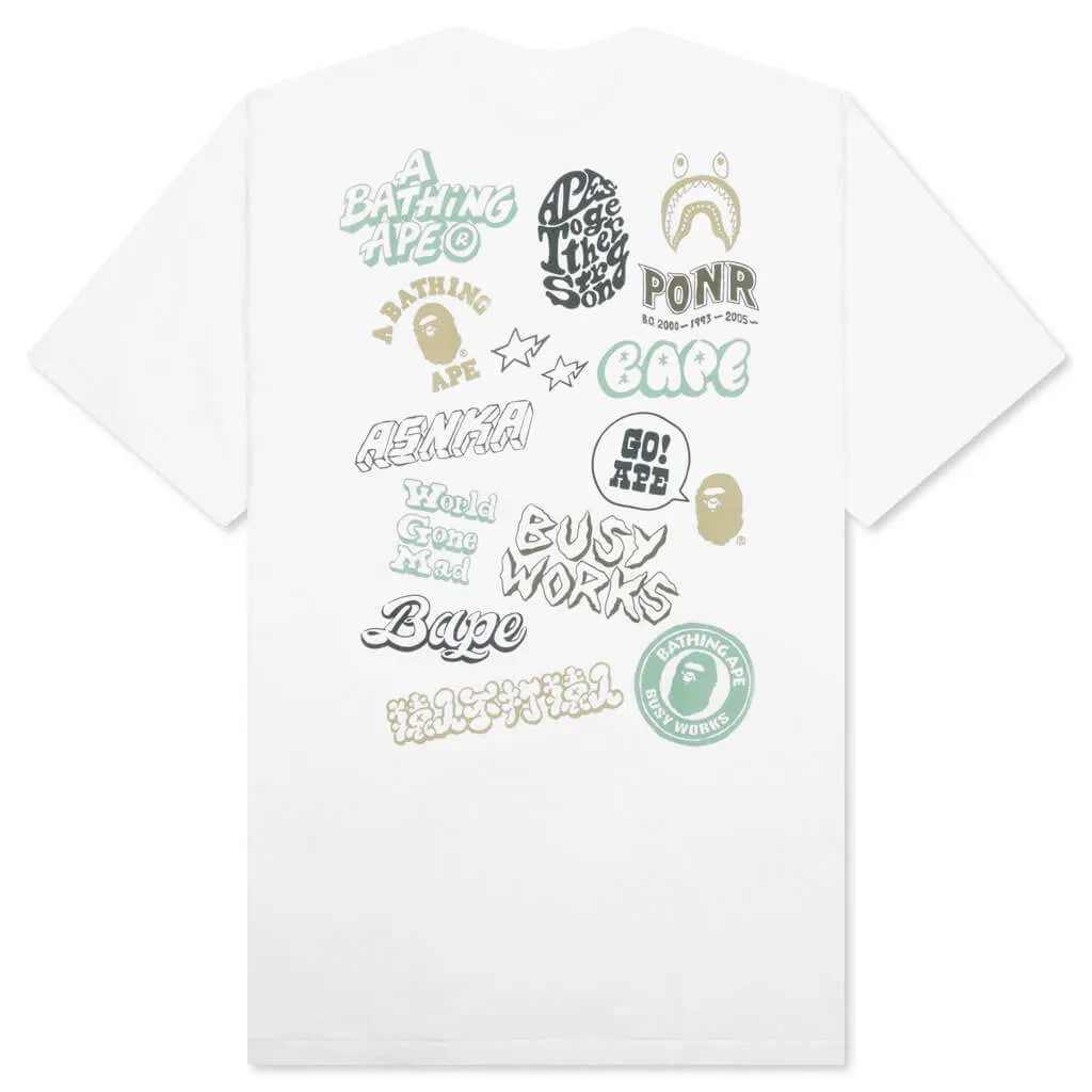 Colors Bape Graffiti Tee - White