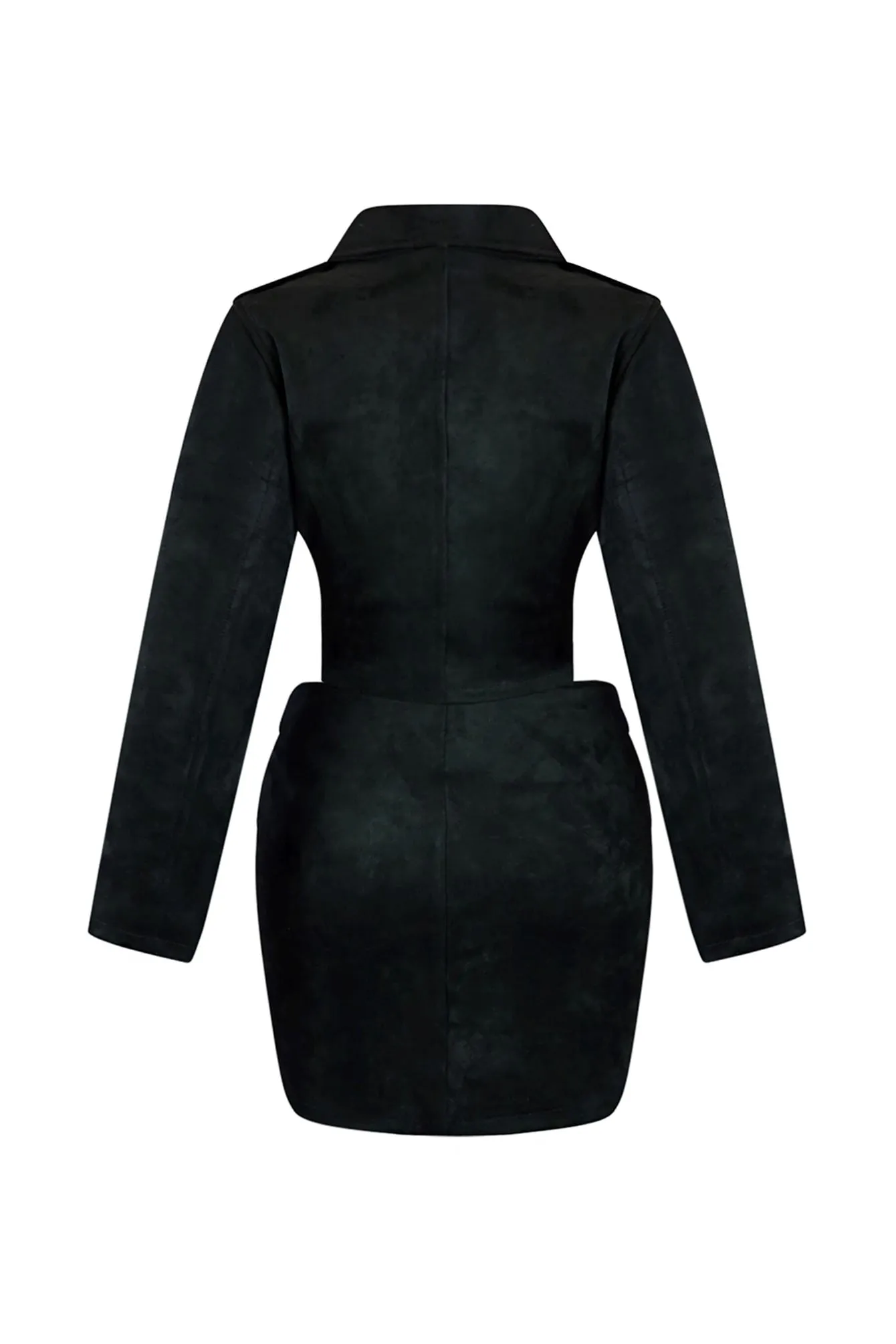 Crossing Me Micro Suede Jacket & Skirt SET