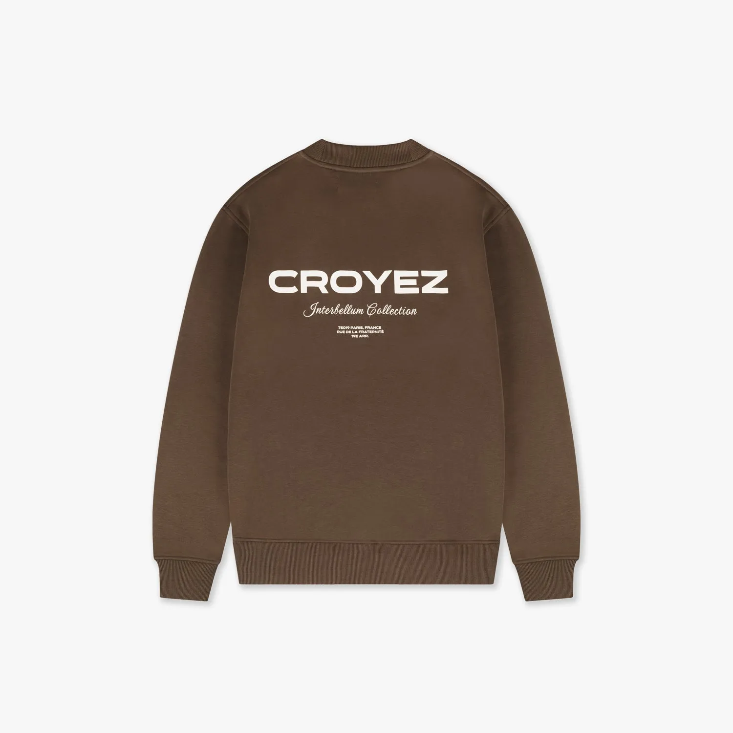 CROYEZ COLLECTION SWEATER - BROWN/VINTAGE WHITE