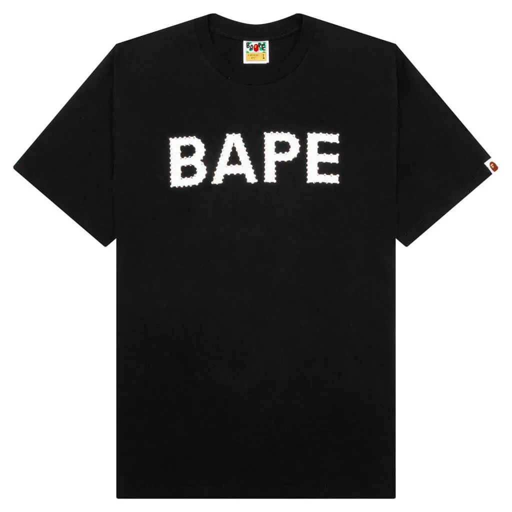 Crystal Stone Bape Logo Tee - Black