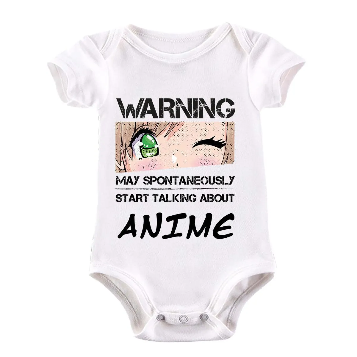 Cutie Japanese Manga Anime T-shirt Black and White Tee 6 Baby & Toddler Body Suit