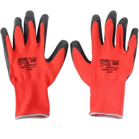 Excel Builder Gloves Red & Black Size XL