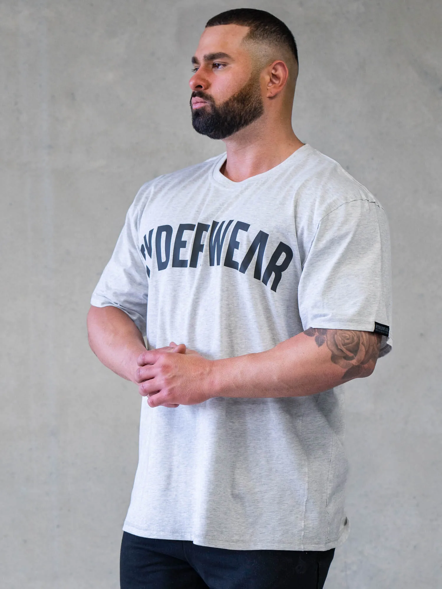 Force Oversized T-Shirt - Chalk Grey Marl