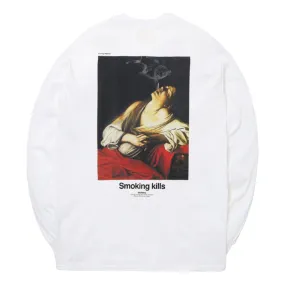 #FR2 SMOKER PHOTO LONG SLEEVE T-SHIRT-WHITE