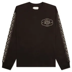 Holiday Honor the Gift Pattern L/S - Black