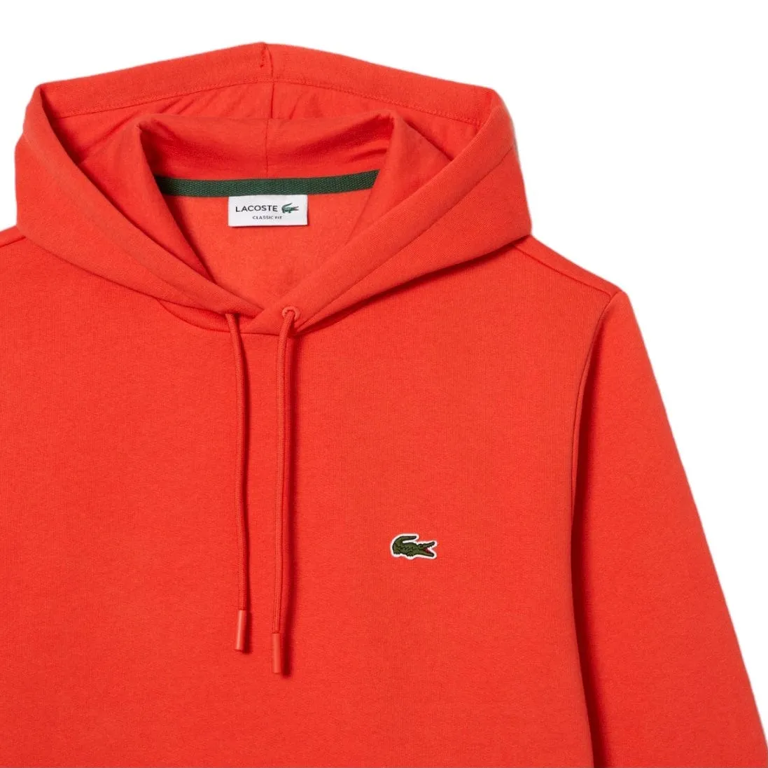 Lacoste Organic Cotton Hoodie (Orange) SH9623-51