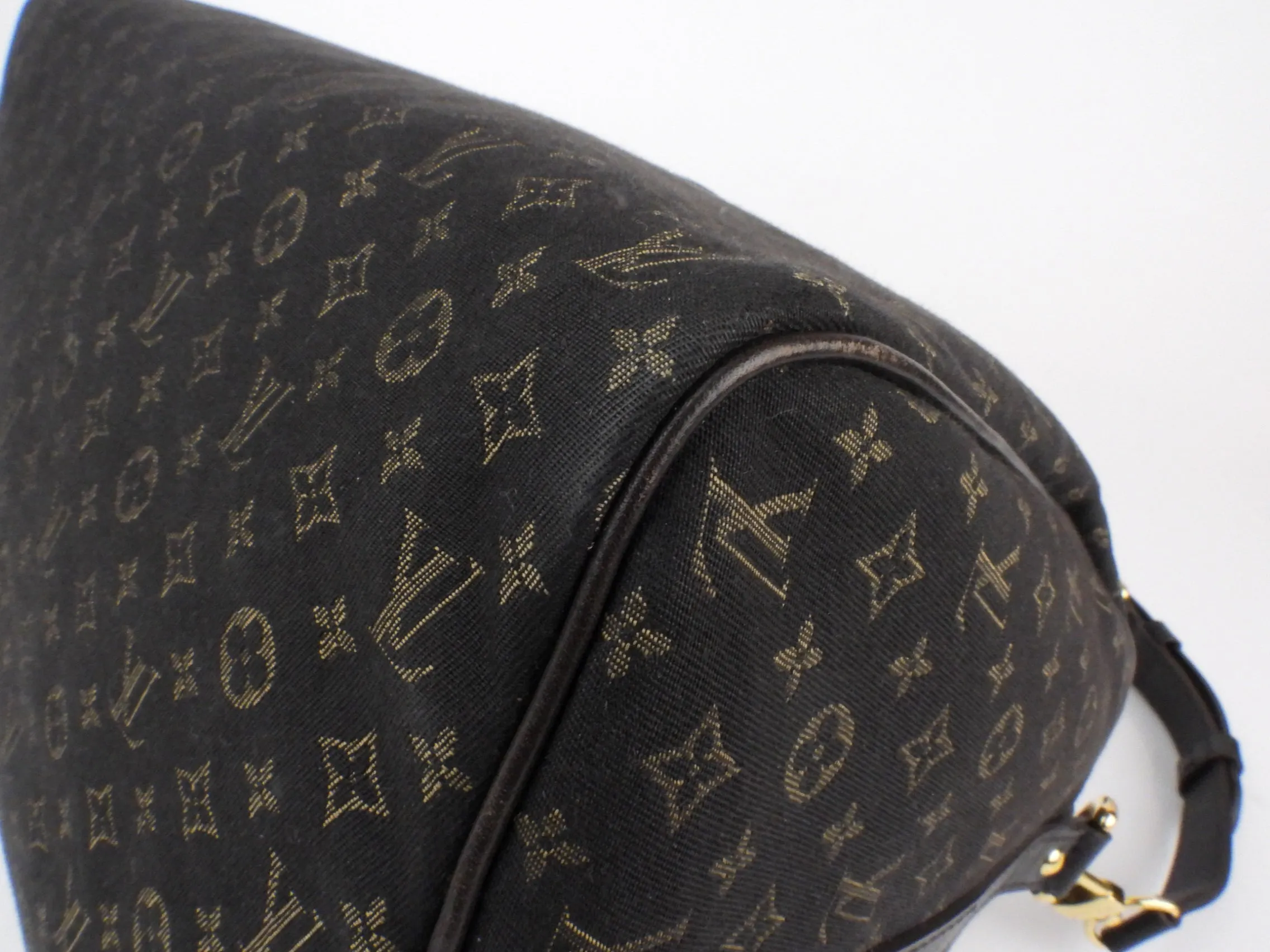 Louis Vuitton Brown Fusain Monogram Idylle Canvas Speedy 30 Bandoulier