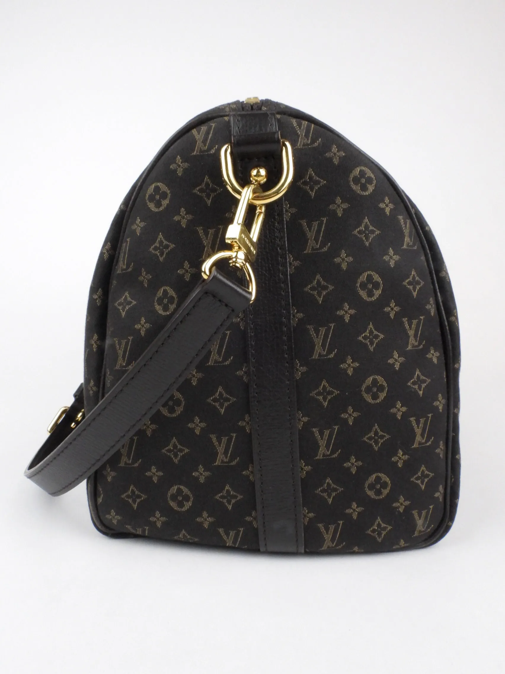 Louis Vuitton Brown Fusain Monogram Idylle Canvas Speedy 30 Bandoulier