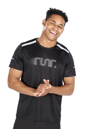 Men's EcoTek Runr Technical T-Shirt - Black