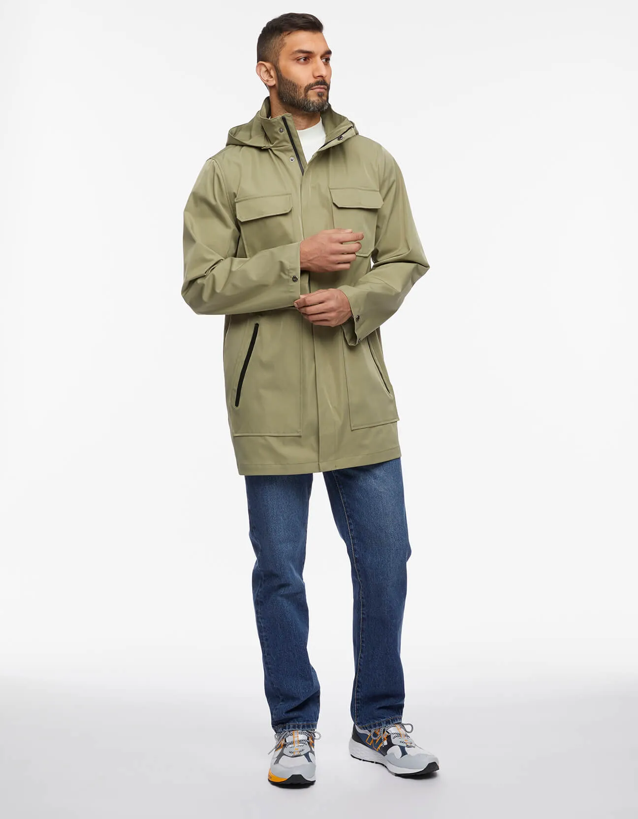 Men's Getaway Removable Hood Rain Jacket