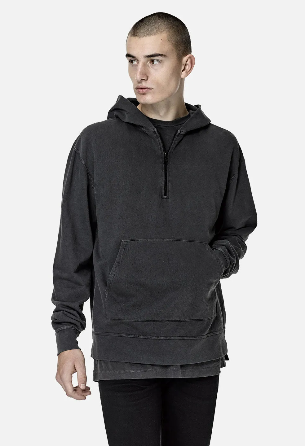 Mercer Half Zip / Washed Black