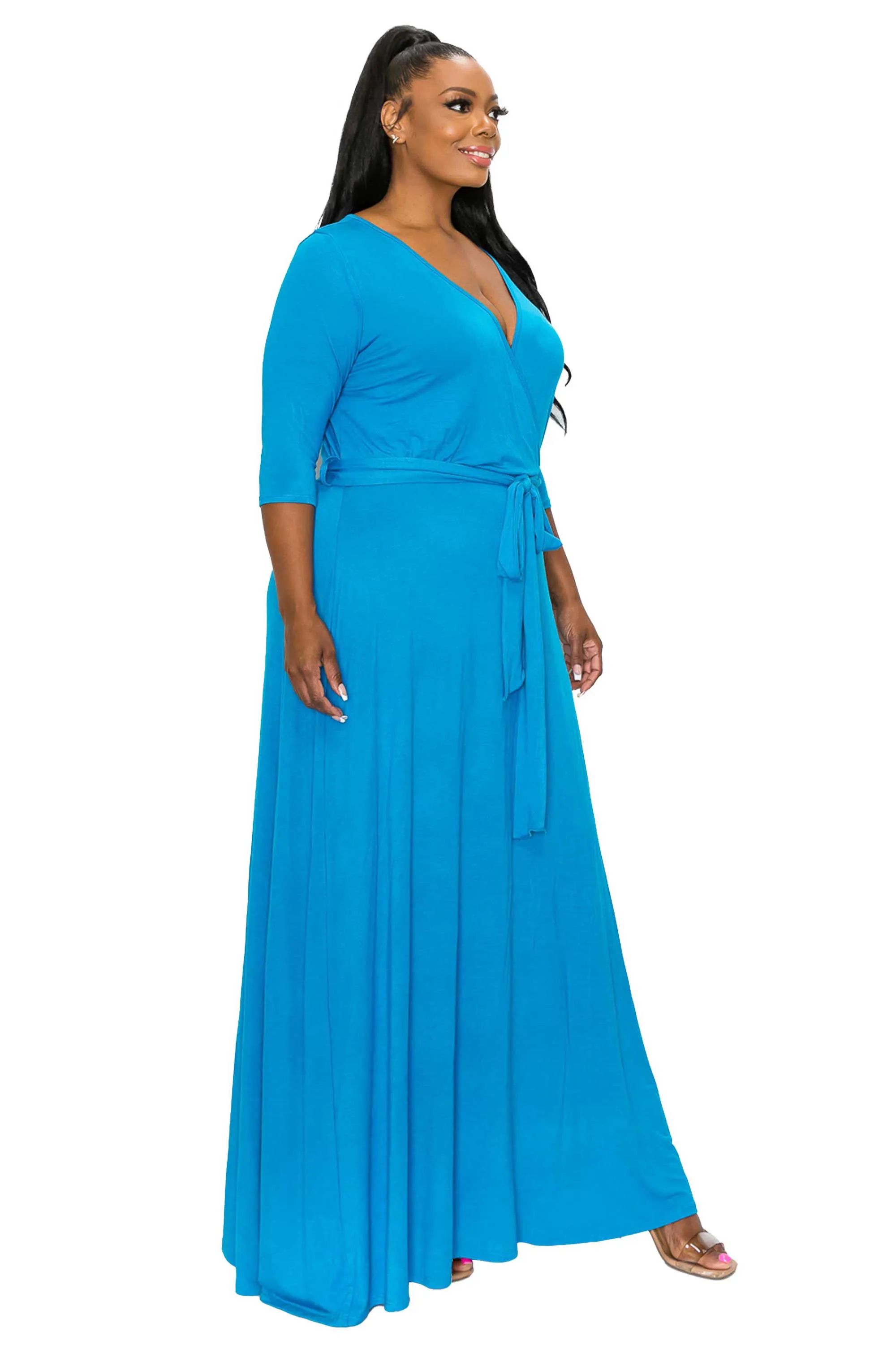 Mika Surplice Maxi Dress