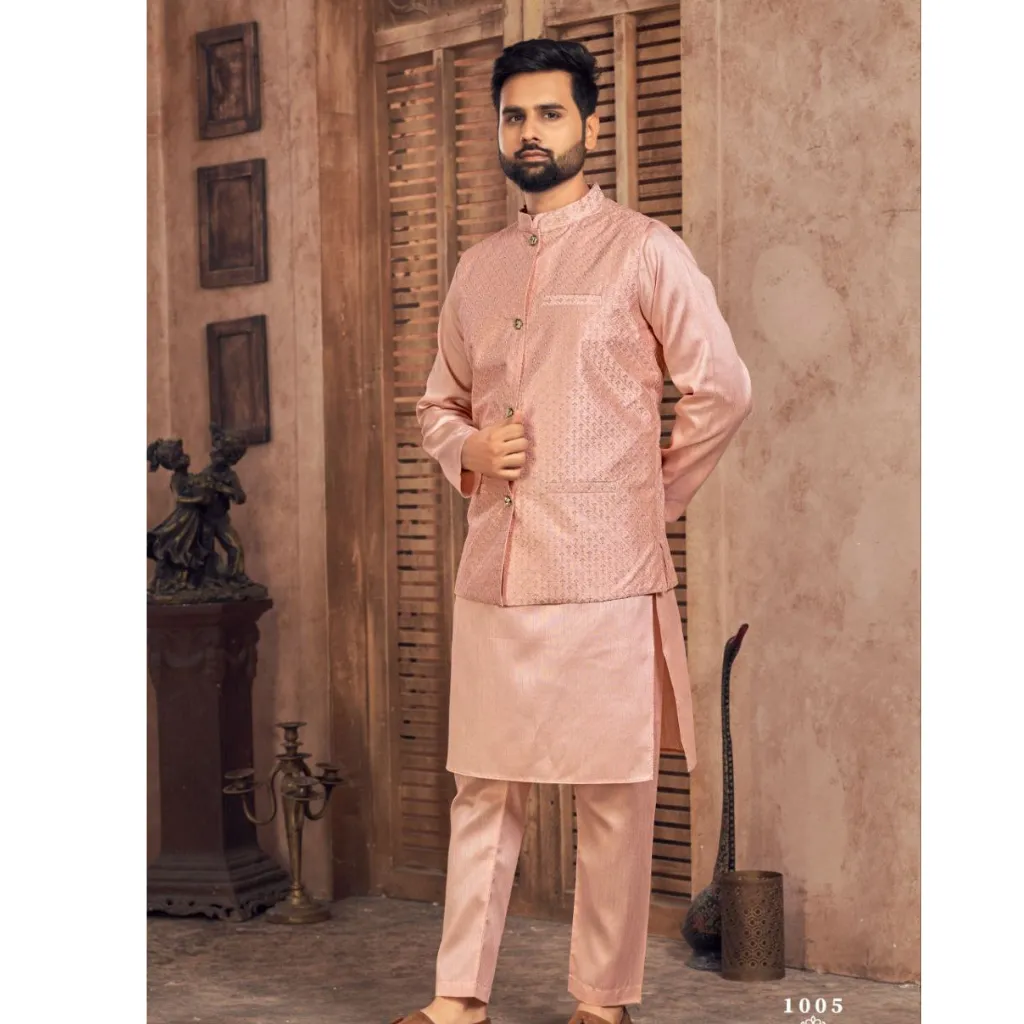 Party wear Men's Kurta Payjama Jacket