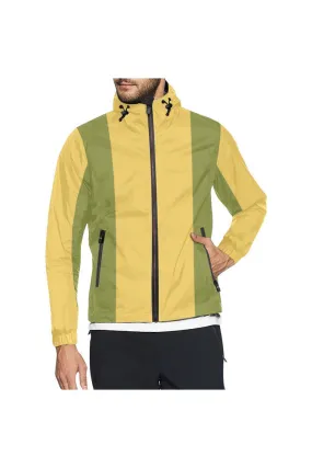 Peppe rGreen & Aspen Gold All Over Print Windbreaker for Men (Model H23)