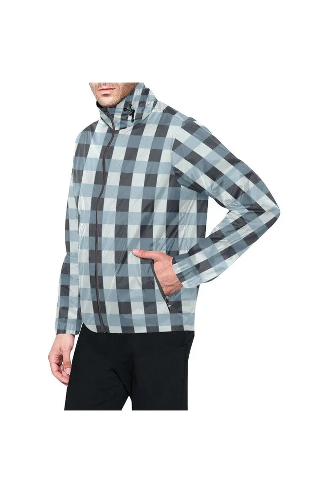 Plaid Planet All Over Print Windbreaker for Men