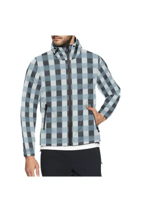 Plaid Planet All Over Print Windbreaker for Men