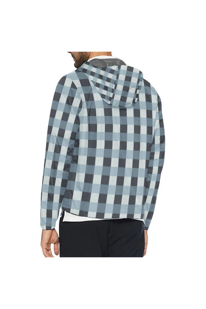 Plaid Planet All Over Print Windbreaker for Men