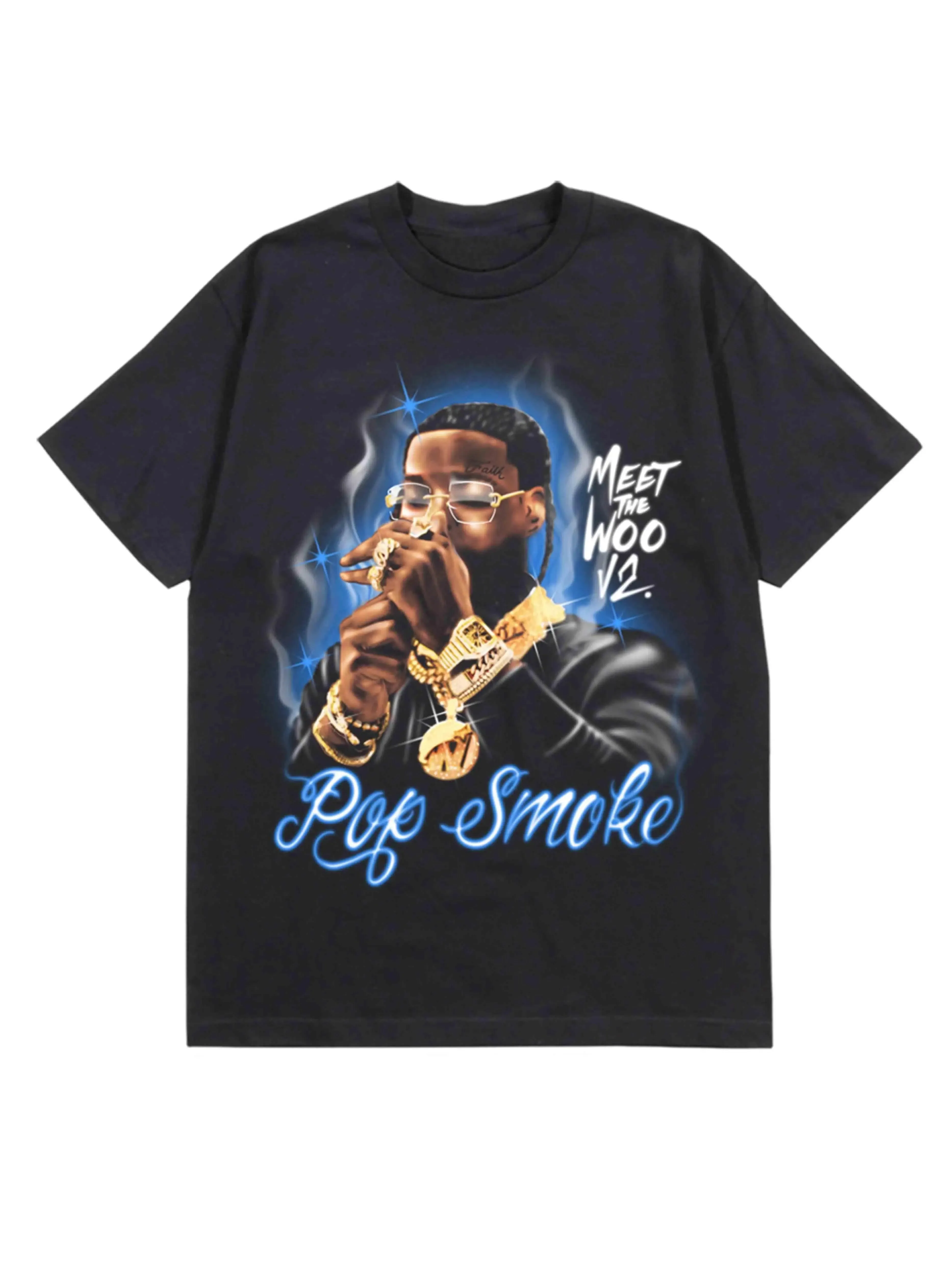 Pop Smoke X Vlone Meet The Woo 2 Tee Black