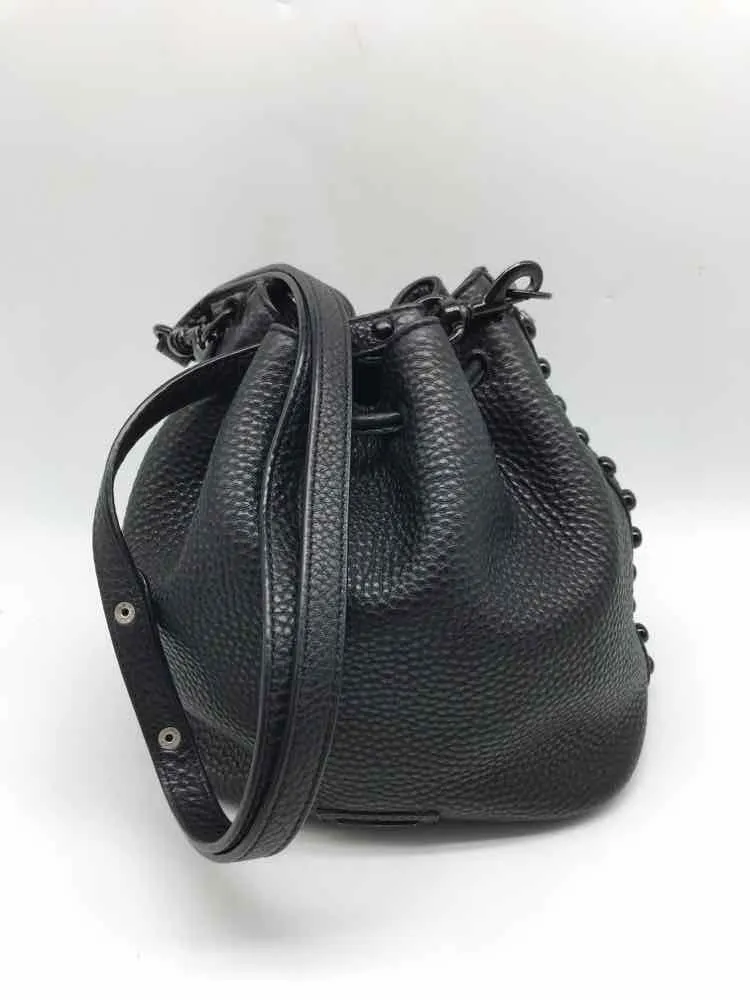 Pre-Owned Rebecca Minkoff Black Bucket Bag Crossbody