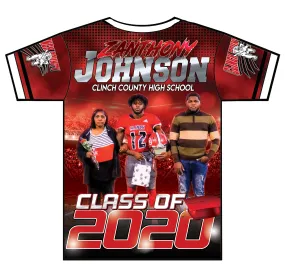 "Clutch" Custom Designed Graduation 3D shirt