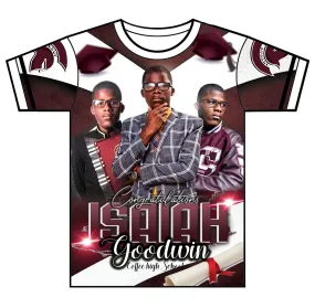 "Isaiah" Custom Designed Graduation 3D shirt