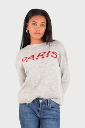 "Paris" sweater grey