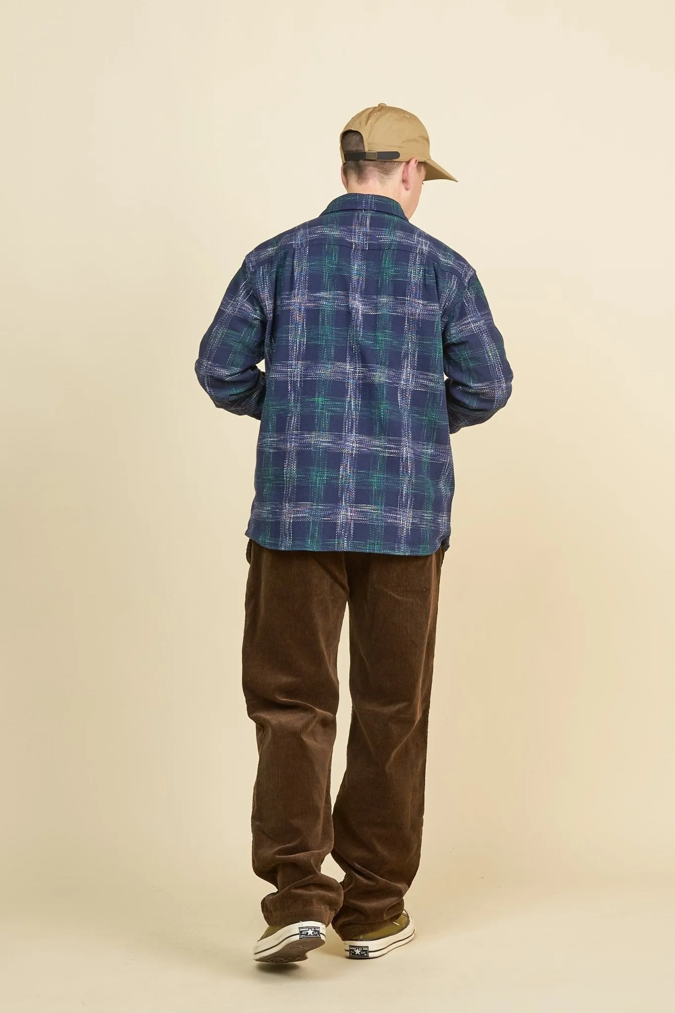 Rats Amundsen Cotton Check Shirt - Blue