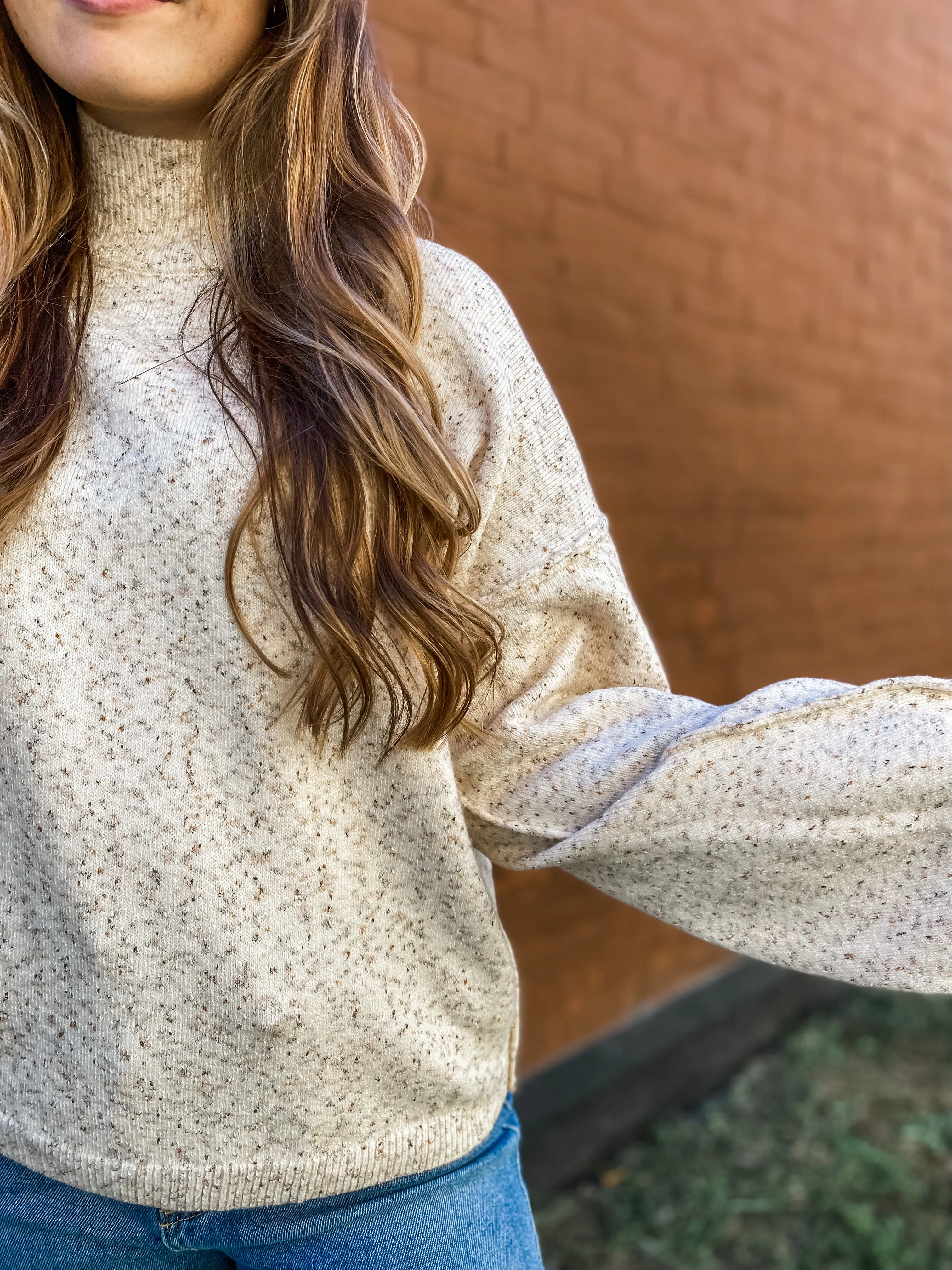 Simple Days Mock Neck Sweater