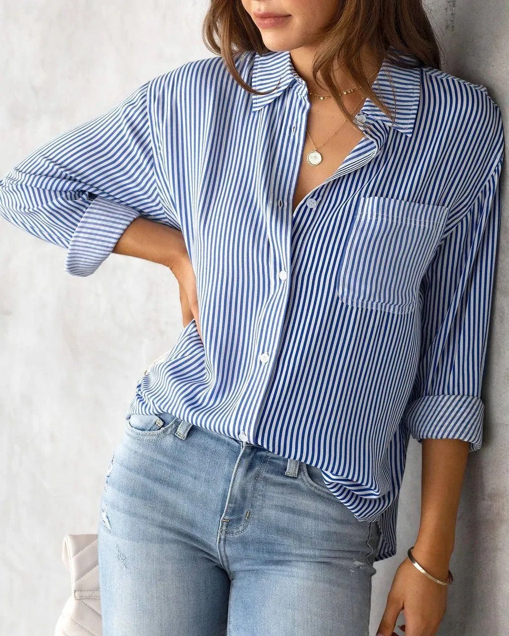 Striped Button Shirt