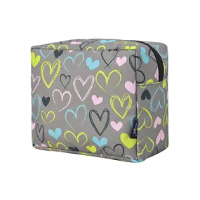 Sweet Hearts NGIL Large Cosmetic Travel Pouch