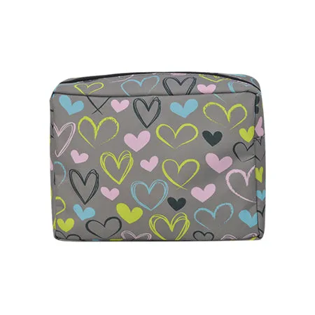 Sweet Hearts NGIL Large Cosmetic Travel Pouch