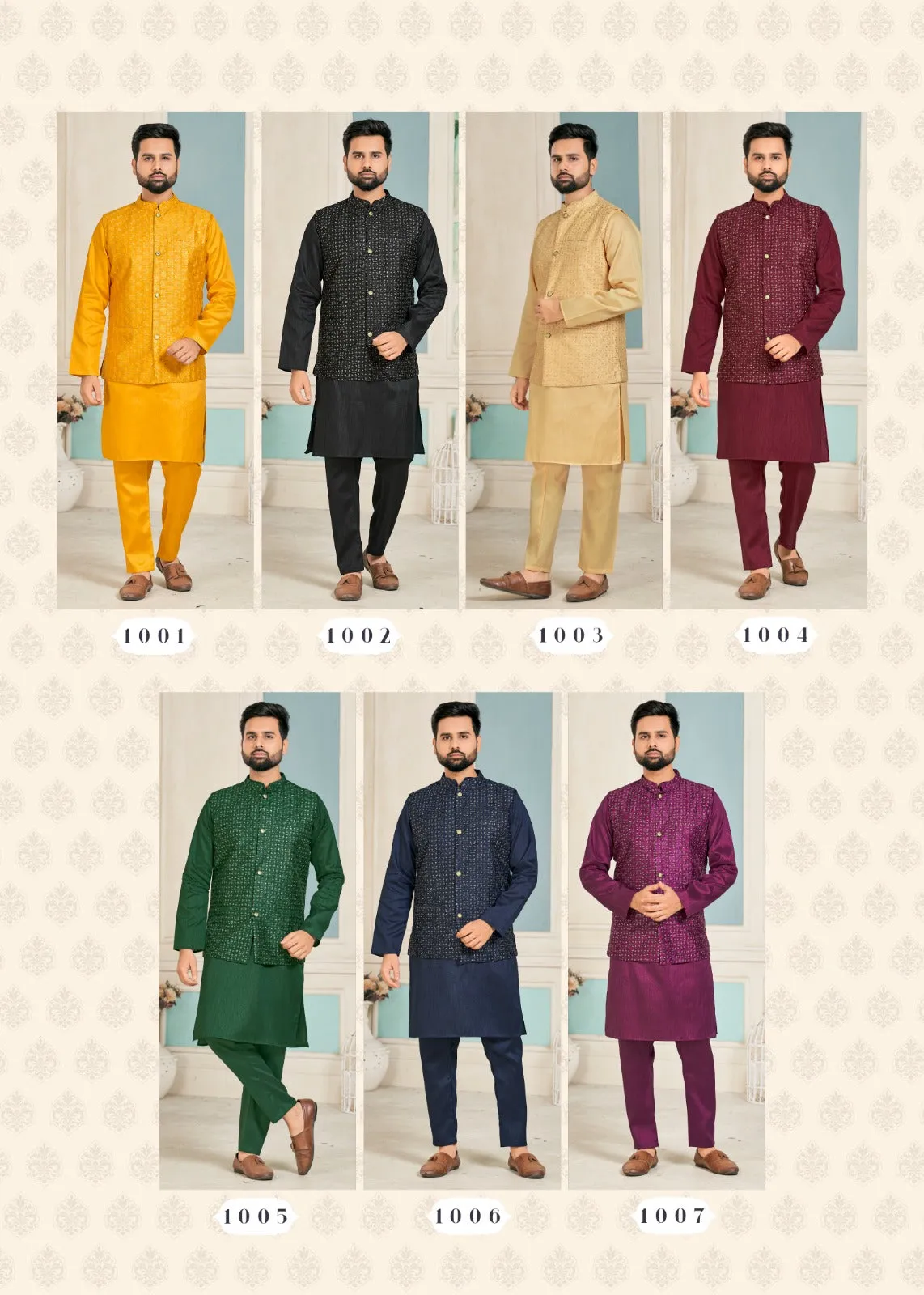 Traditional Mens Kurta Pant Jacket