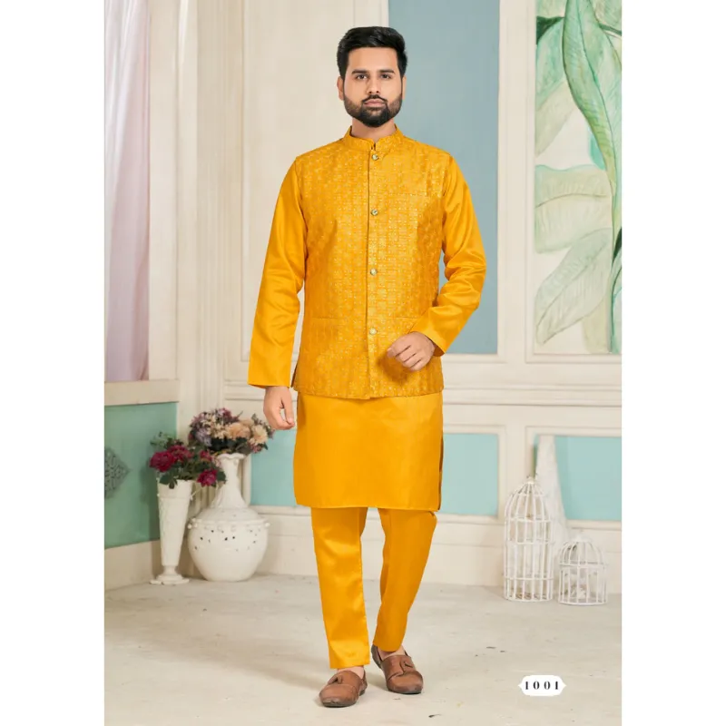 Traditional Mens Kurta Pant Jacket